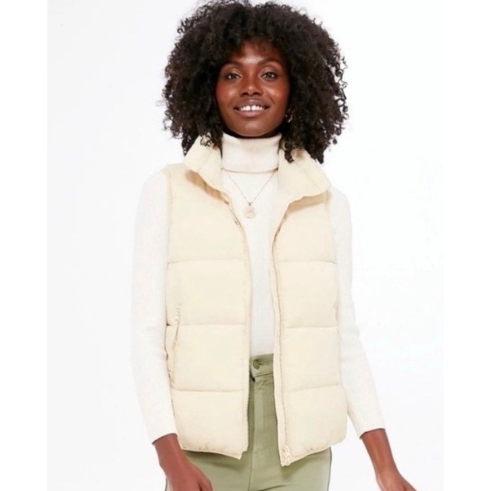 NWOT Tuckernuck Pomander Place Asher Butter Cream Quilted Puffer Vest ($148) XL